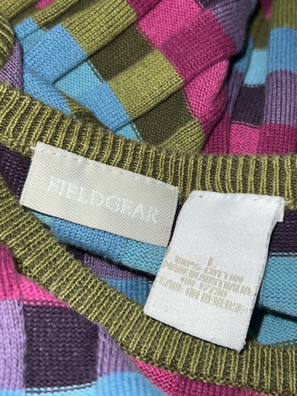 Multicolor Striped Ribbed Women’s Sweater - Picture 5 of 5